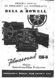 Bell and Howell 156H manual. Camera Instructions.